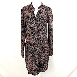 ⚫️ Banana Republic Black Pink Button Tunic Dress Sz 2